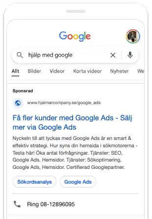 Hjälp med Google Ads